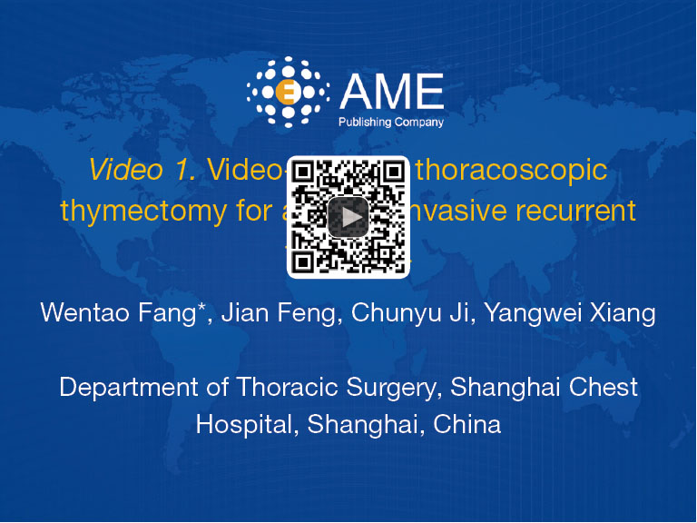 Minimally invasive thymectomy for locally advanced recurrent thymoma