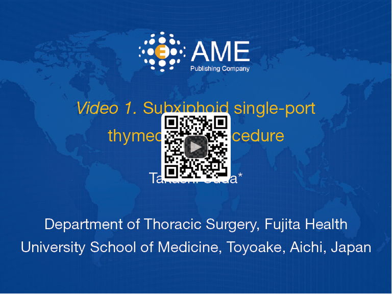 Subxiphoid singleport thymectomy procedure tips and pitfalls Suda