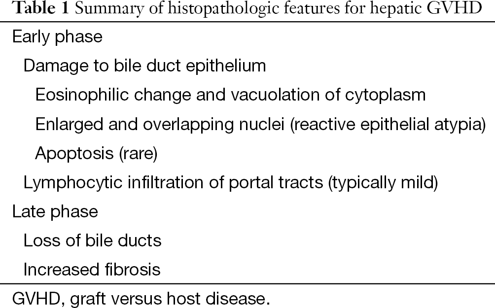 Diagnosis And Differential Diagnosis Of Hepatic Graft Versus Host Disease Gvhd Matsukuma Journal Of Gastrointestinal Oncology