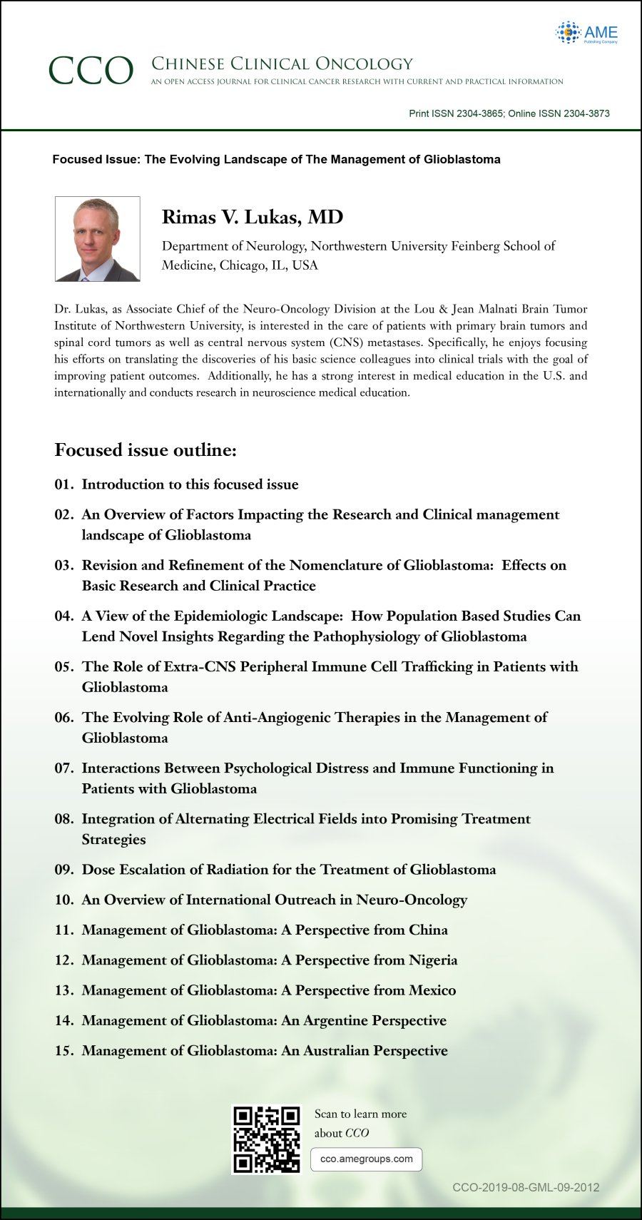 The Evolving Landscape Of The Management Of Glioblastoma Ongoing Chinese Clinical Oncology