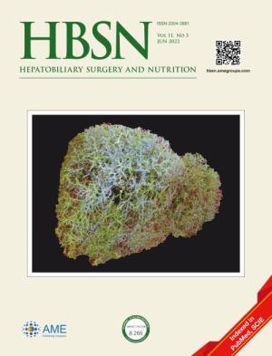 Hepatobiliary Surgery and Nutrition