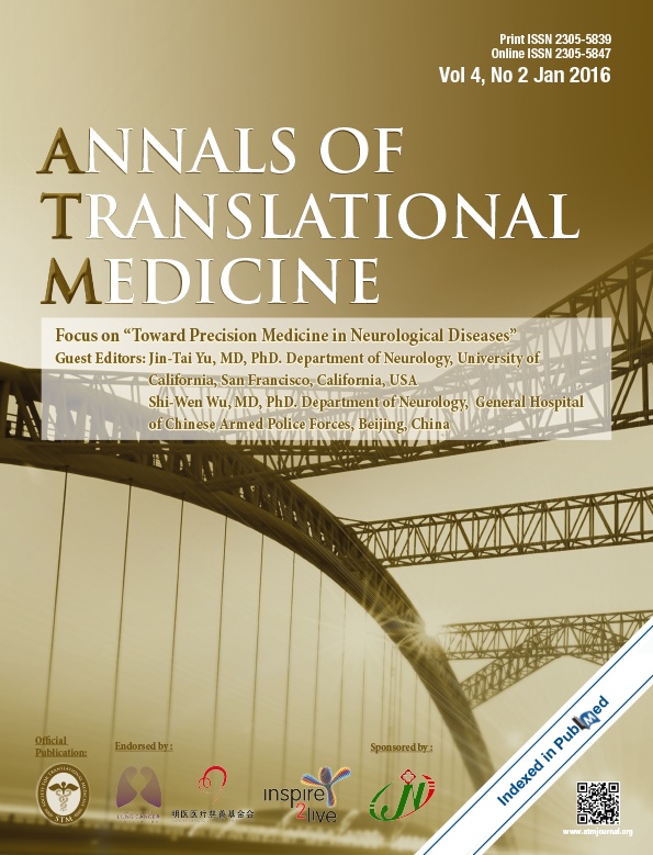 Vol 4, No 2 (January 2016) Annals of Translational Medicine