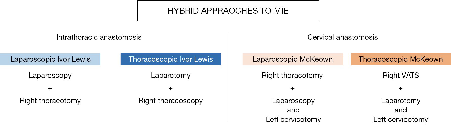 Hybrid Approaches To Minimally Invasive Esophagectomy Fourdrain Annals Of Esophagus