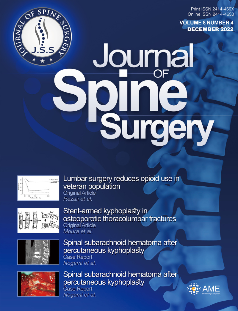 Vol 8, No 4 (December 20, 2022) Journal of Spine Surgery
