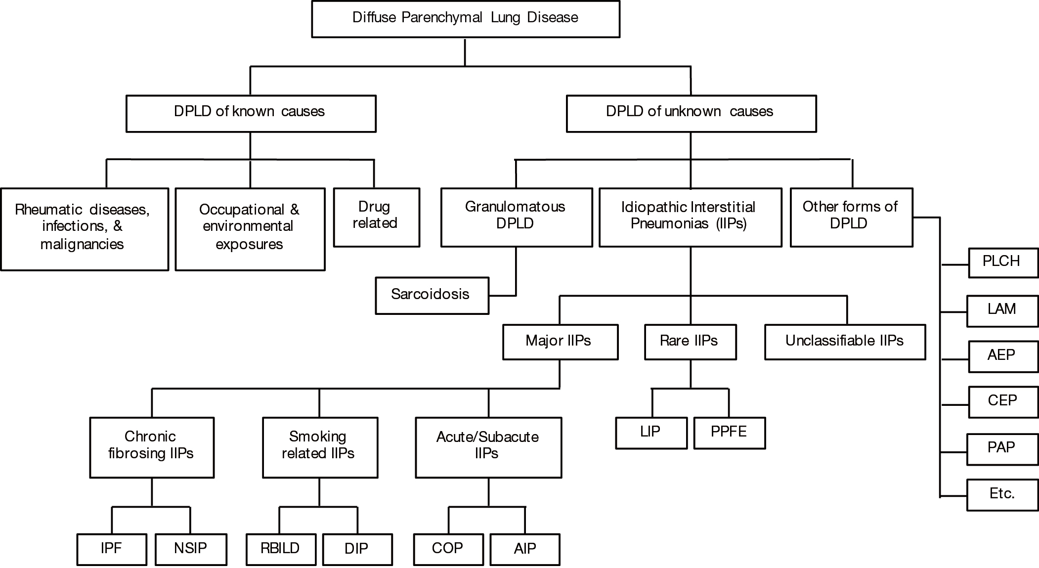 Interstitial Lung Disease The Diagnostic Role Of Bronchoscopy Kebbe Journal Of Thoracic Disease