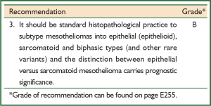 Guidelines For The Diagnosis And Treatment Of Malignant Pleural Mesothelioma Van Zandwijk Journal Of Thoracic Disease