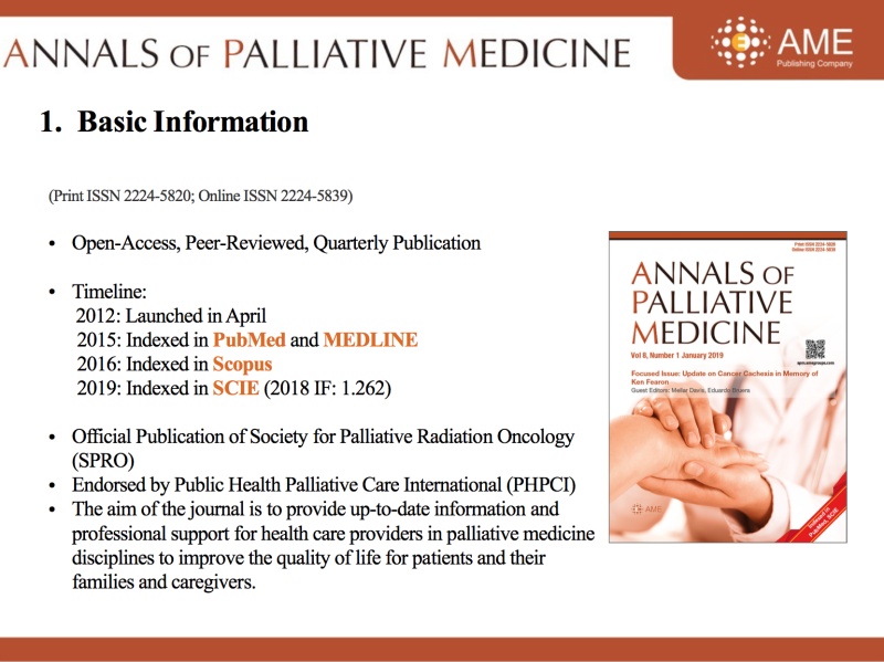 2019 Annual Report of APM Annals of Palliative Medicine